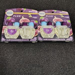 Febreze Fig & Plum Limited Edition Plug in Refills Lot Of 2  Packs 4 Total NEW